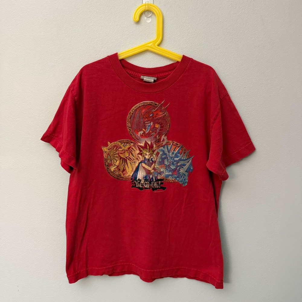 Vintage 1998 Youth Yu Gi Oh! Egyptian Gods T-Shirt Kids Medium